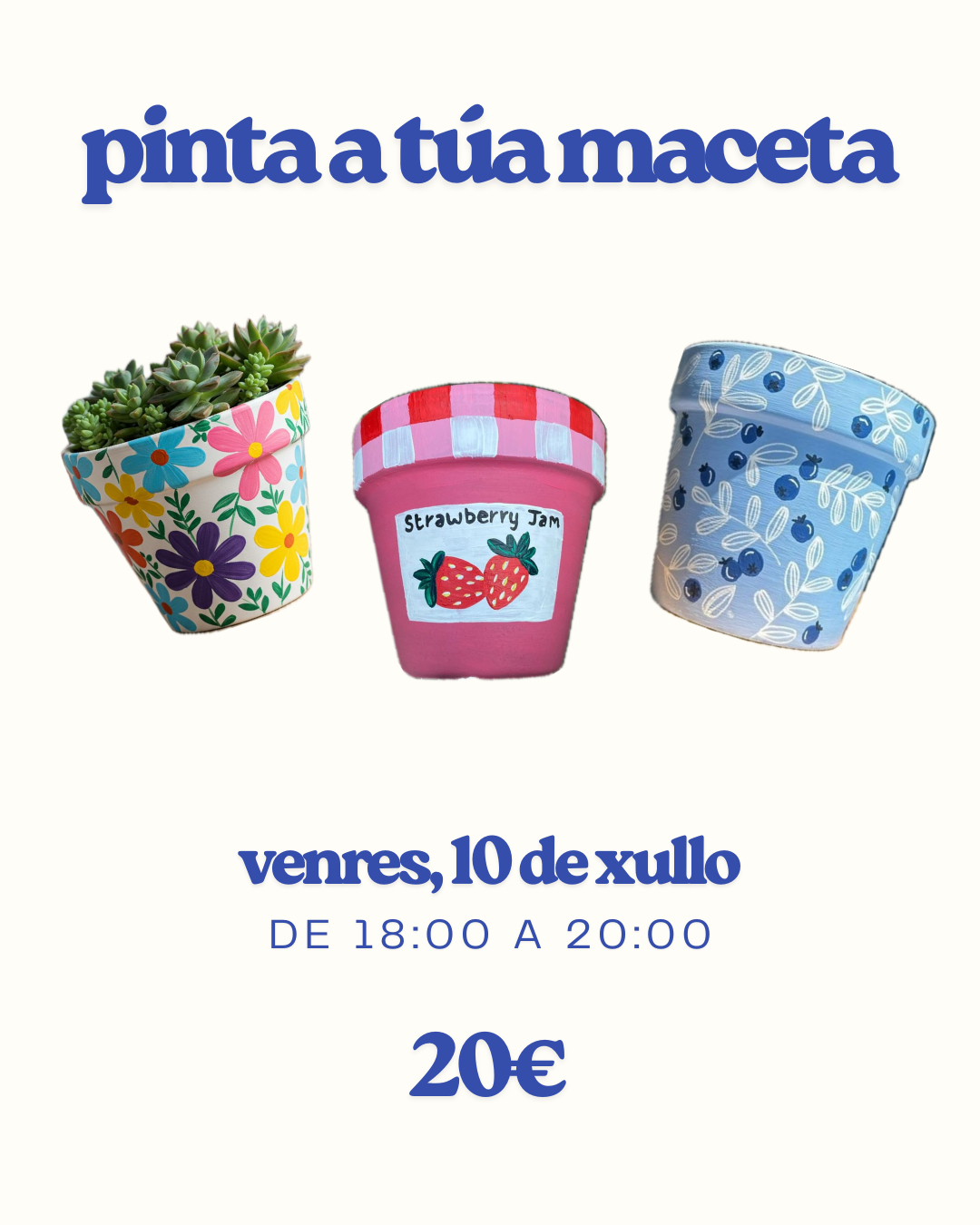 Taller pinta a túa maceta