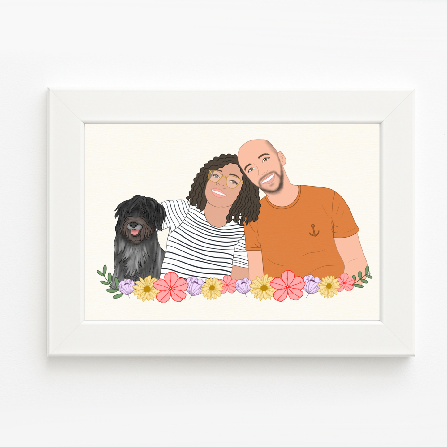 Ilustración personalizada impresa