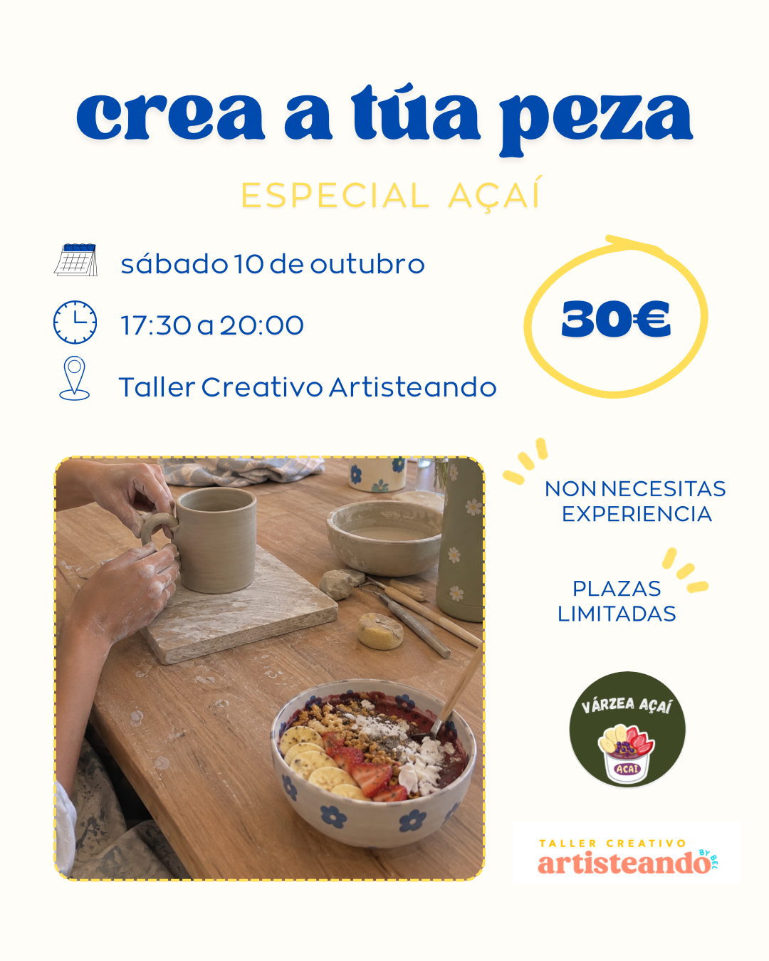 taller cerámica e açaí