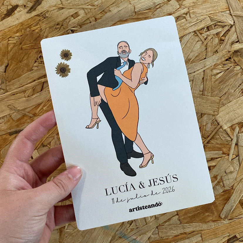 Ilustración en vivo para bodas