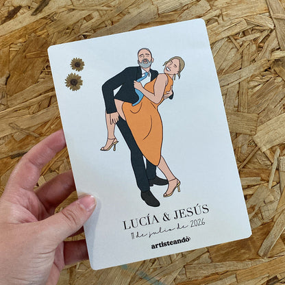 Ilustración en vivo para bodas