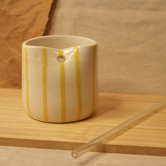 Vaso raias amarelo
