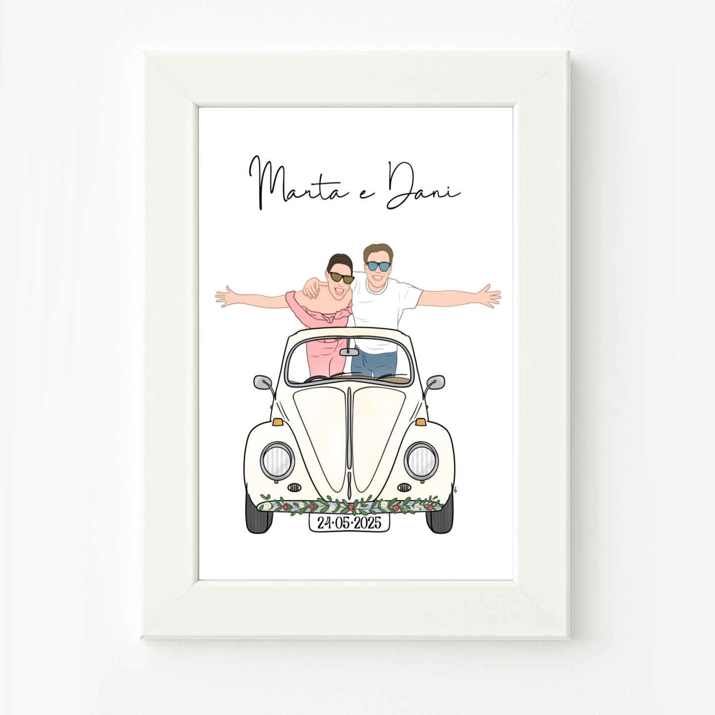 Ilustración personalizada impresa